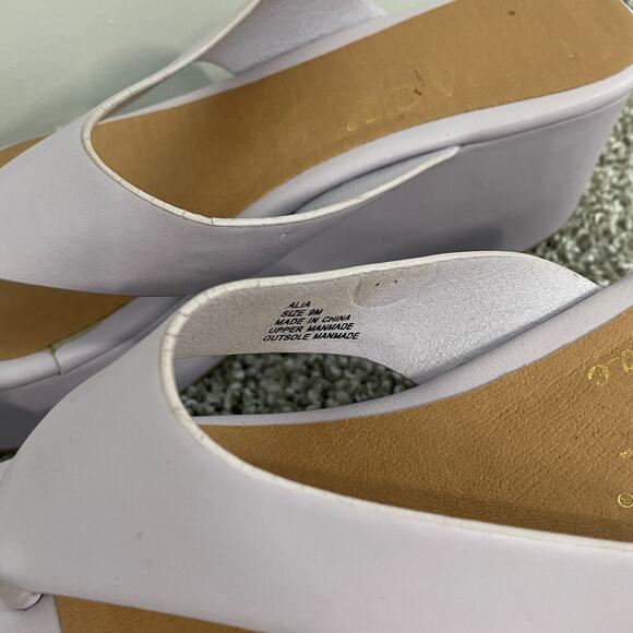 LSpace x Matisse Sandals Heels Women 9 Lilac Wedge Thong Slip On Resort Vacation - Picture 8 of 8